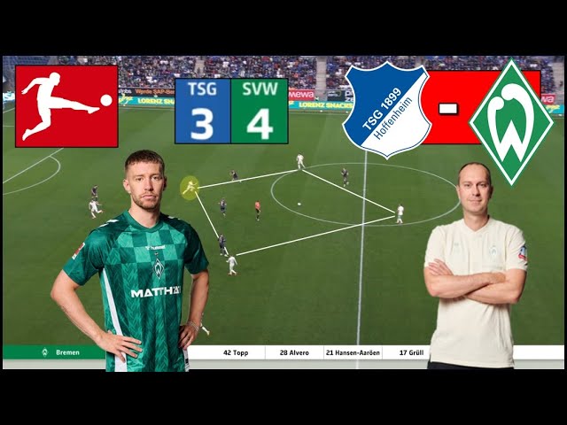 Die Werder-Raute ist back: TSG Hoffenheim - Werder Bremen (3:4) | Taktik-Analyse