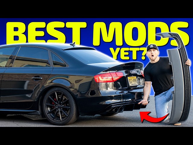Audi A4/S4 Diffuser & Spoiler Install (ECS Tuning) | EASY DIY + Before & After