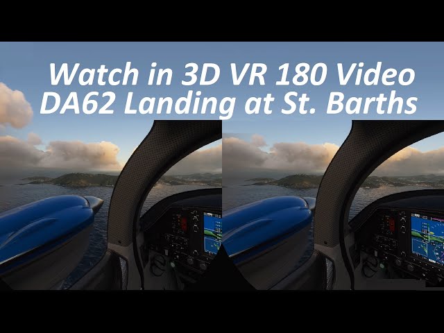 Dangerous Landing at St Barths - 3D VR180 Video in MSFS2020