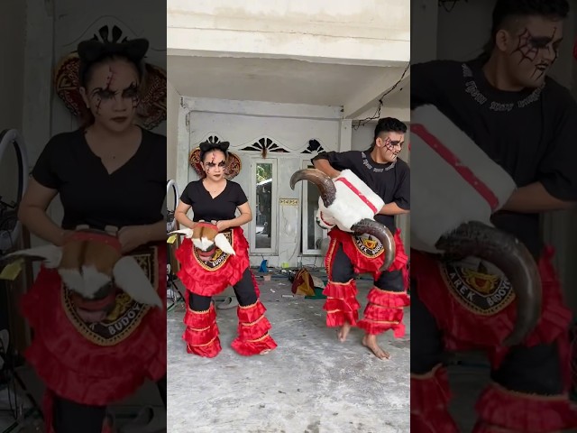 ternyata istriku bisa gaes😍😍 #arekbudoyo #jaranan