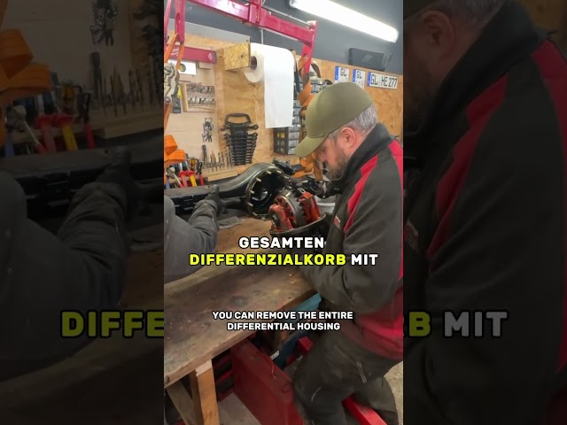 Will this work? We're taking apart the first differential 😮‍💨 #portalaxle #mechanic