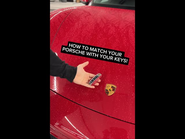 Want to match your Porsche key with the color of your Porsche?