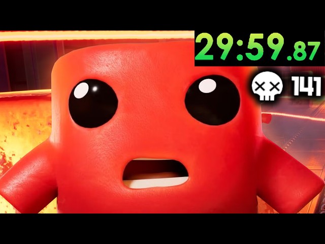 The NEW Super Meat Boy is INSANELY HARD....