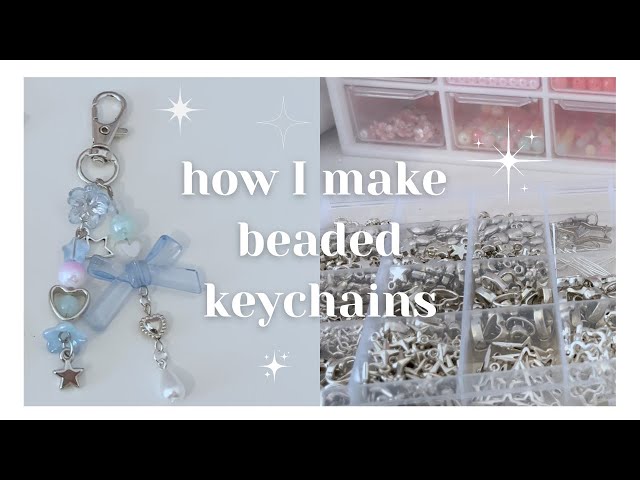 how to make cute beaded keychains! ⋆౨ৎ˚⟡˖ ࣪