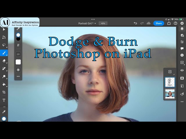 Dodge & Burn in Adobe Photoshop on the iPad