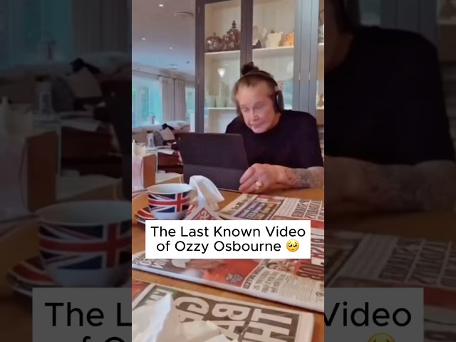 The Last Known Video of Ozzy Osbourne Before his Death 🥺 #ozzyosbourne #shorts