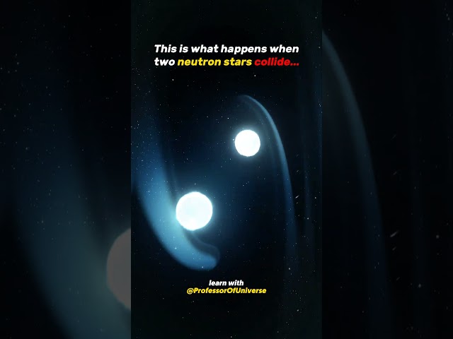 What happens when Two NEUTRON Stars collide? ☠️🌌 #Space #shorts