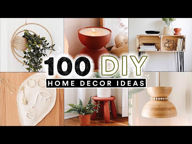 100 DIY HOME DECOR IDEAS + HACKS You Actually Want To Make! ✨ (Full Tutorials)