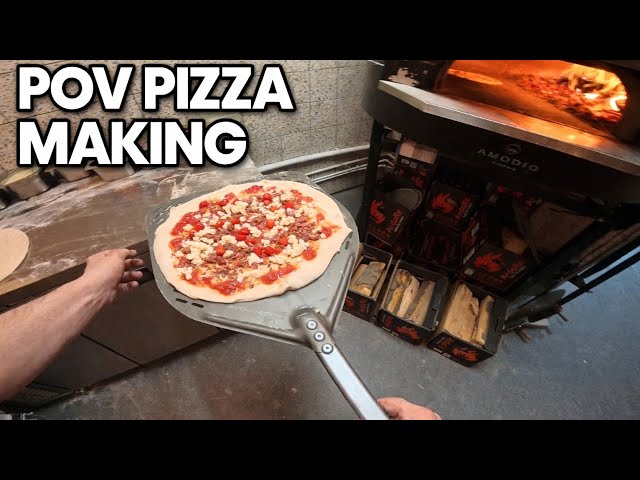POV: Pizza Making in a Busy Pizzeria (No Cuts)