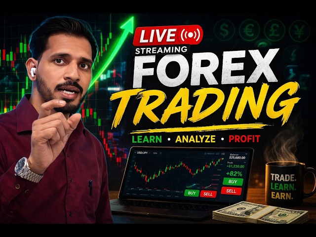 🔴📊  LIVE Trading Session | Forex Trading For Beginners | full tutorial | Forex trading