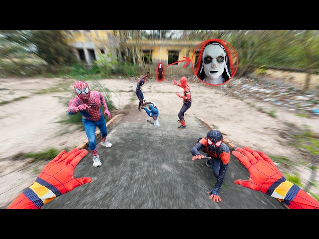 Pro 5 Spider-Man Meet Evil Nun & Serbian Dancing in an Abandoned Convent ( Horror Action POV )