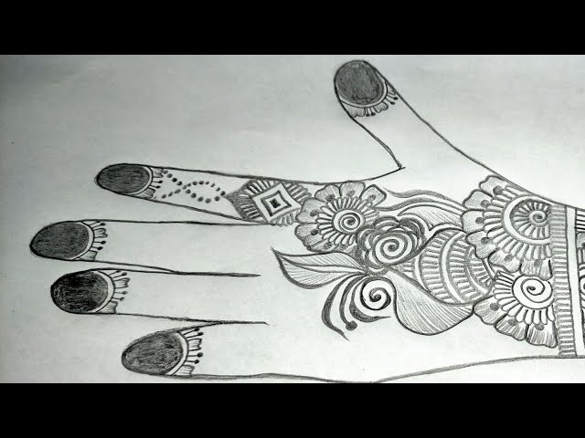New  Bridal Pencil Mehndi Design For Hand's //Pencil Shading Mehandi Design// JF Mehndi Design