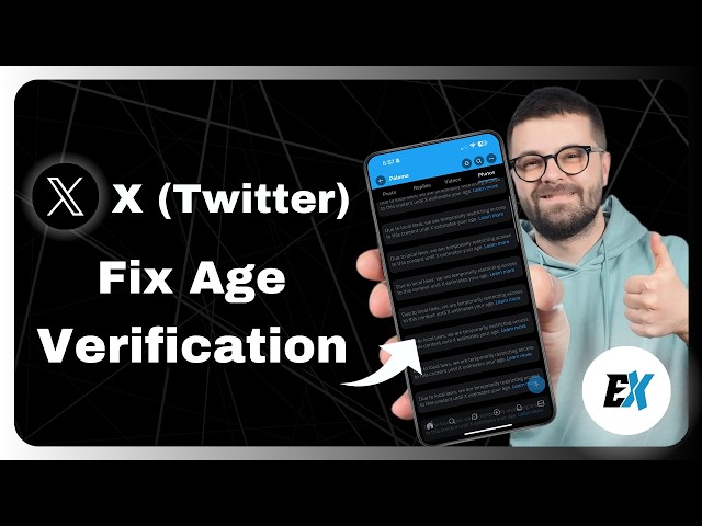 How To Fix Age Verification Problem On X (Twitter) - Fix X Age Verification Pop Up Not Going Away