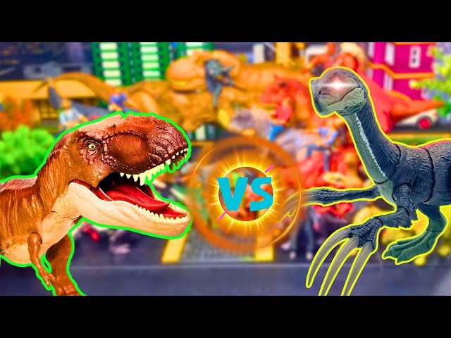 🦖 Becklespinax vs Siat Meekerorum | Jurassic Fan Film 🔥 Dinosaur Rampage Rocks the City!