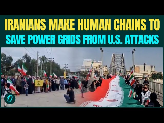 CHILLING VIDEO: 12 Mn+ Iranians RUSH TO FIGHT U.S, FORM Human Chain to SHIELD Power Plants| Iran War