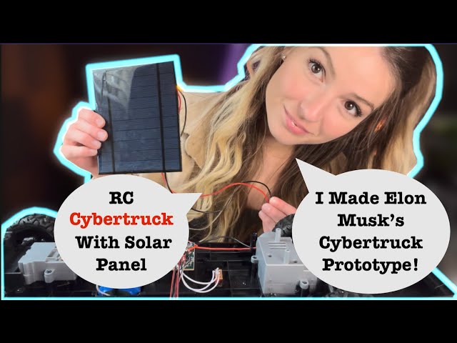 How I Created a Solar Panel RC Tesla Cybertruck That Charges With Solar Energy
