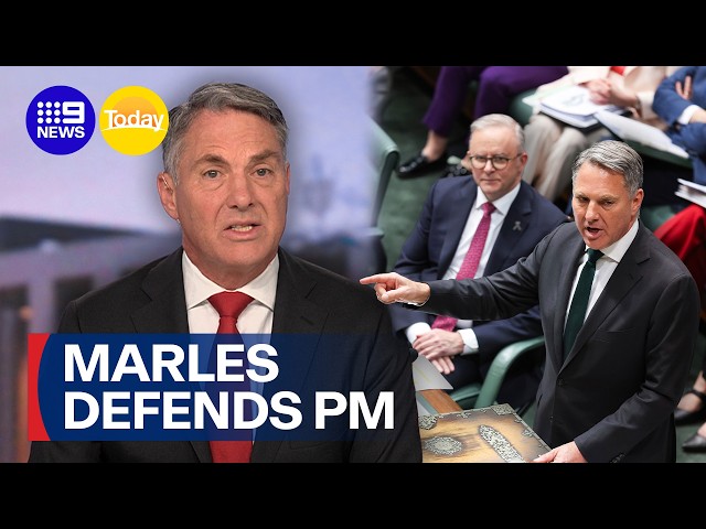 Richard Marles calls for calm following Albanese address | 9 News Australia