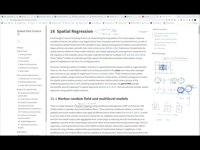 Spatial Data Science: Spatial Regression (spatial01 16)
