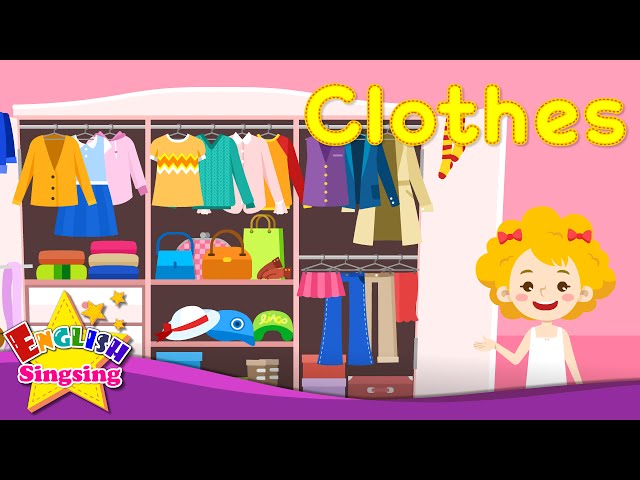Clothes - clothing - Kids vocabulary - Learn English for kids - English educational video