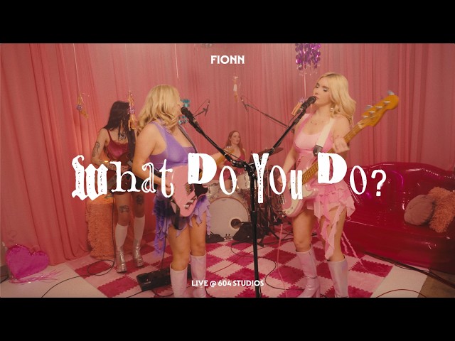 Fionn - What Do You Do? (Live at 604 Studios)
