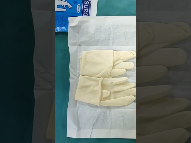 How To Wear Surgical Gloves In Sterile Manner #anesthesia #medical #operationtable #operatingroom