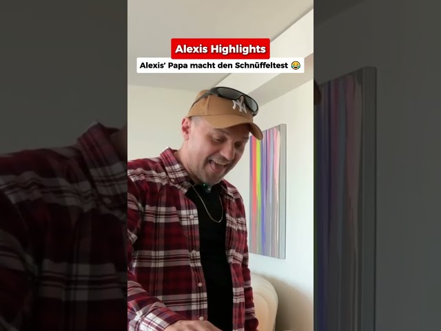 Alexis' dad is doing the sniff test 😂