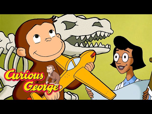 Amazing Dinosaur Bones! 🐵 Curious George 🐵 Kids Cartoon 🐵 Kids Movies