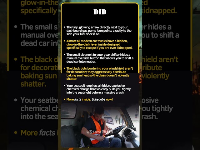 Hidden Car Features Designed To Save Your Life