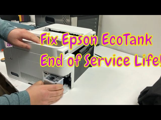 Epson ET-4700 EcoTank Reset Waste Ink Counter & Fix "End of Service Life" Error