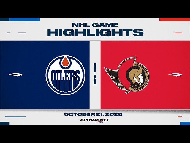 NHL Highlights | Oilers vs. Senators - October 21, 2025