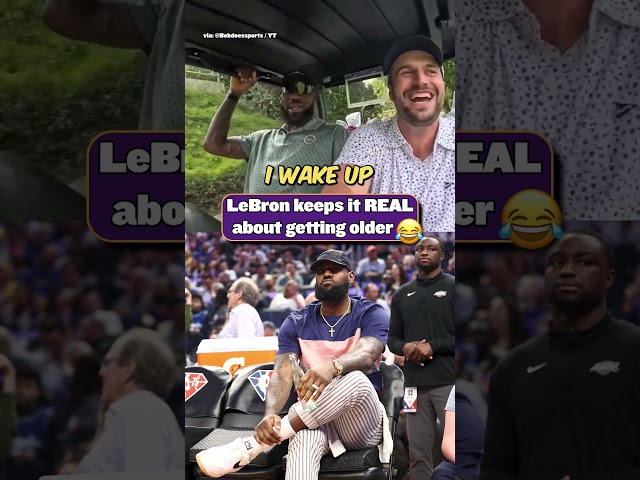 LeBron gets real about his age in this interview 😂