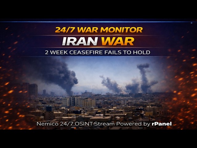 Iran War Monitor | 24/7 OSINT & Global Events Monitor