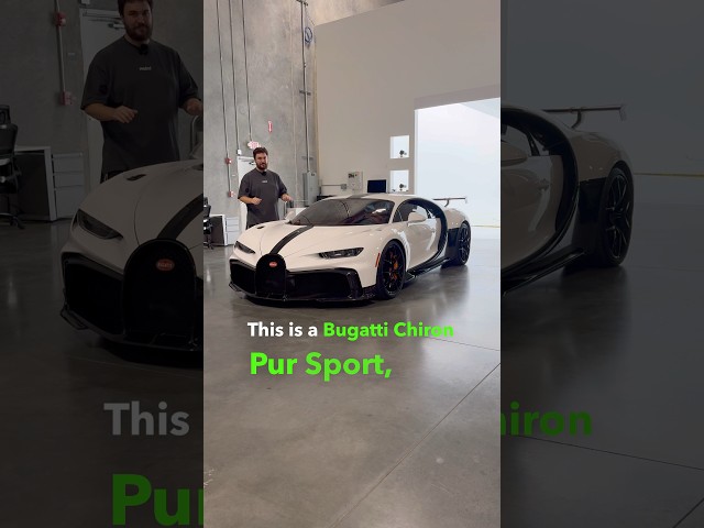 Bugattis rennstreckenorientierter Chiron Pur Sport (Benutzt einen VW Passat-Schlüssel?!?!)