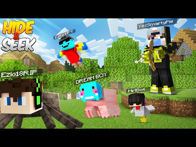 Minecraft Giant vs Tiny Mobs Hide & Seek Battle!