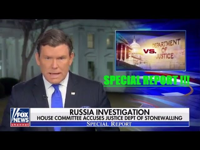 BREAKING NEWS SPECIAL REPORT NEWS: SECRET SOCIETY Bret Baier Jan23, 2018 | Missing FBI Texts FOX NEW