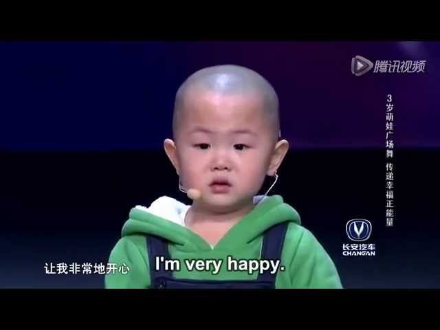 Best Break Dance Ever - Adorable 3 year old is very happy to dance!