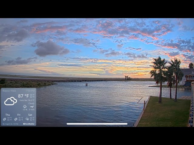 Galveston Texas  24/7 Live Camera  BNSF Railroad, Fishing, Sunsets, Trains and More!