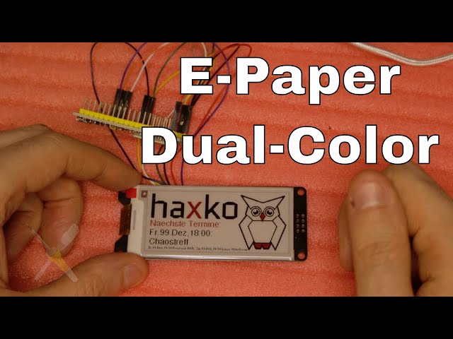 BitBastelei #579 - EPaper/E-Ink with Arduino/ESP32: Text, images and low standby power consumption