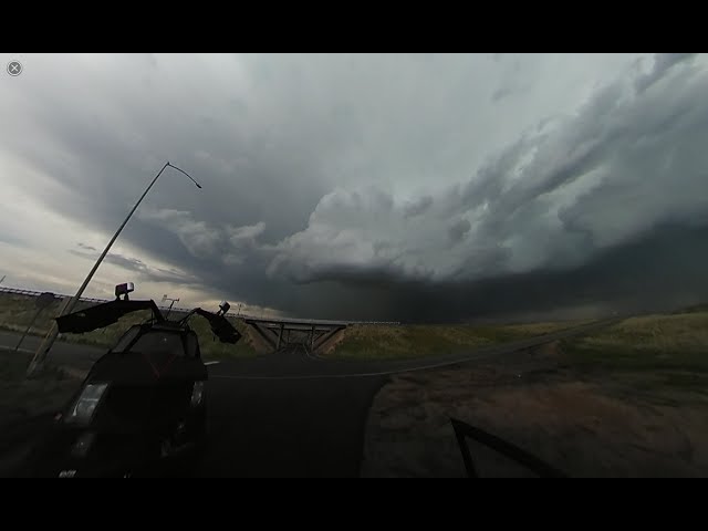 360 degree video of tornado warned supercell SW of Sterling, Colorado on May 25, 2017