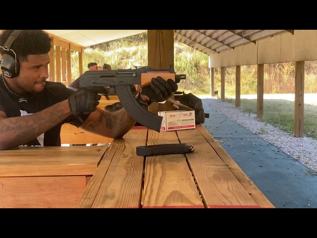 Shooting Mini Draco by Century Arms 7.62 AK Pistol Gun Range Video