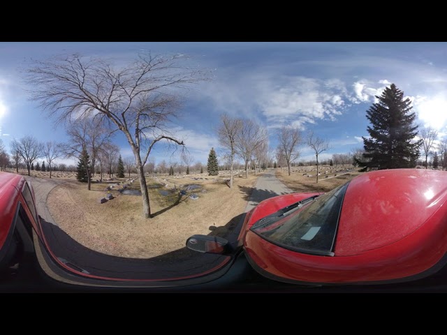 Riverside Cemetery Regina -  A short drive from dad's grave to the exit April 2020!