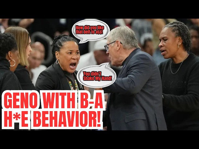 Geno Auriemma Has MELTDOWN DURING and AFTER Loss to South Carolina ACTING LIKE A COMPLETE CLOWN