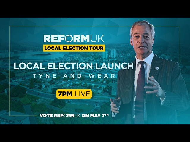 WATCH: I am LIVE from Sunderland for Reform UK’s election launch! 🚨