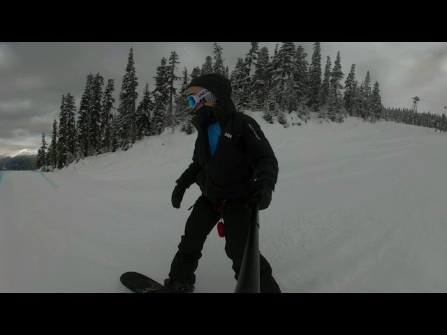 Beginner jumps for a beginner snowboarder