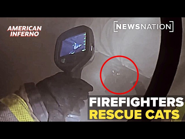 Orange County firefighters rescue cats from burning building | American Inferno