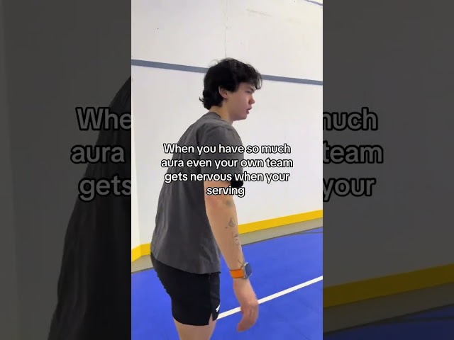 My opponents hate to see me behind the service line