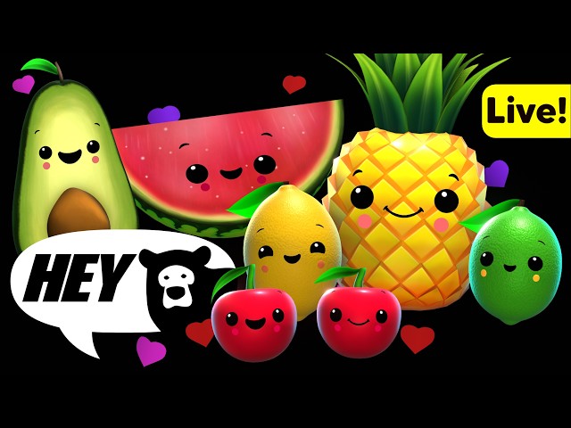 Hey Bear Sensory - The Totally Fruit and Veggie Live Stream!