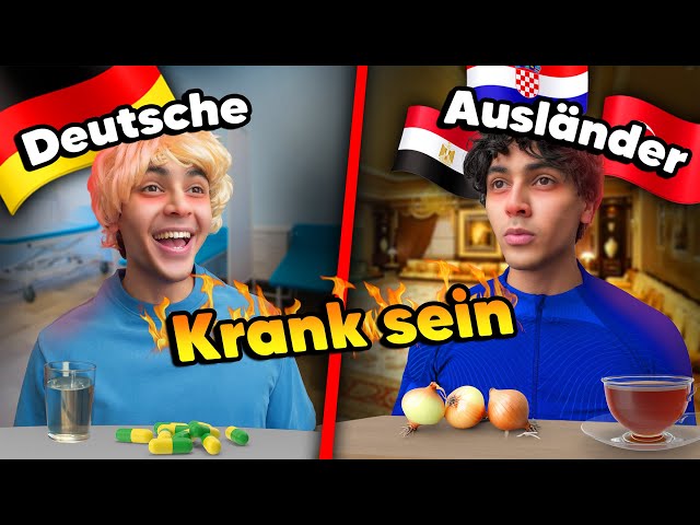 Deutsche vs Ausländer beim KRANK sein 😳😂 |  Mohi__07