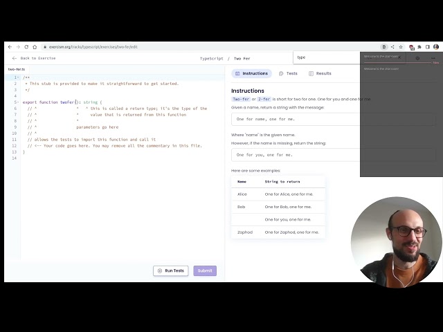 Learning Typescript basics on Exercism - #12in23