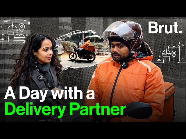 Low Pay, Long Hours | Inside a Day in the Life of a Delhi Delivery Rider | Brut IRL